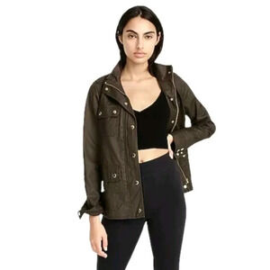 J. Crew relaxed boyfriend field jacket military utility grunge woman small
